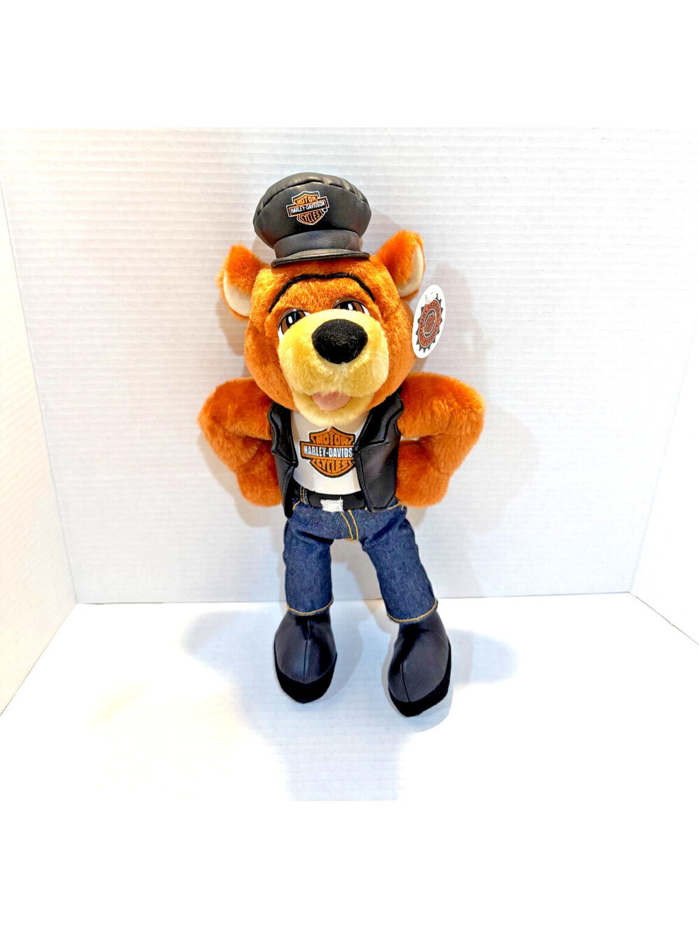 Vintage 1998 Harley Davidson Biker Dog Plush 16" Play By Play w/ Tags